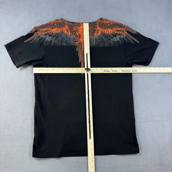Marcelo Burlon Shirt Mens XS Black Icon Wings County Of Milan Short Sleeve Tee